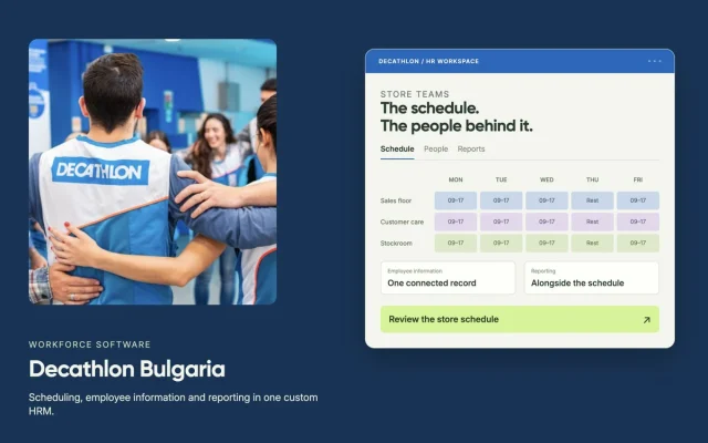 Custom HR software for store teams — project visual