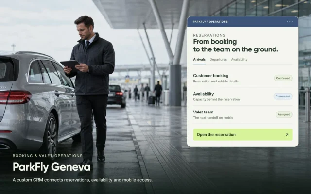 Bookings connected to day-to-day operations — project visual